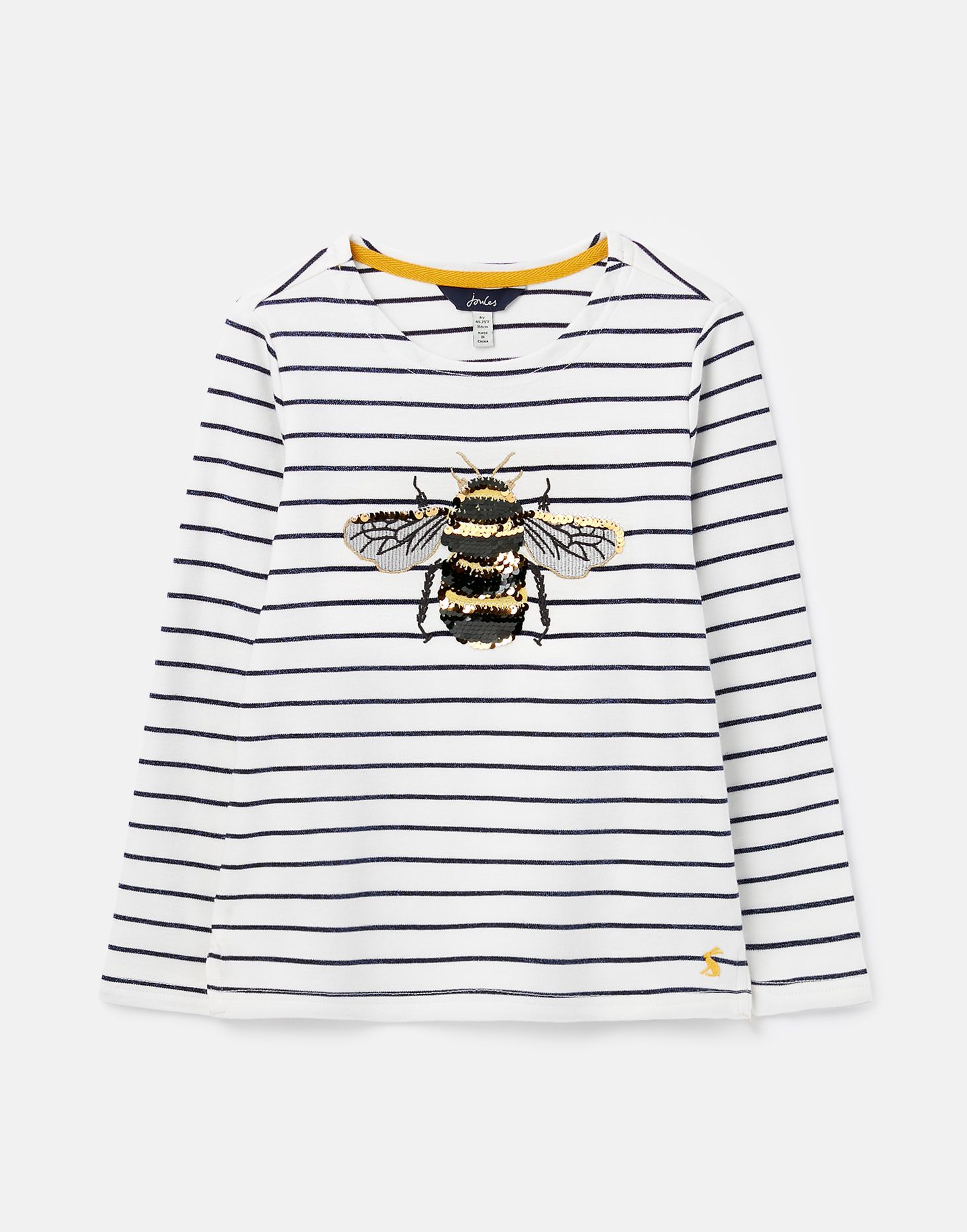 Harbour Luxe Bee Embellished Top  Joules